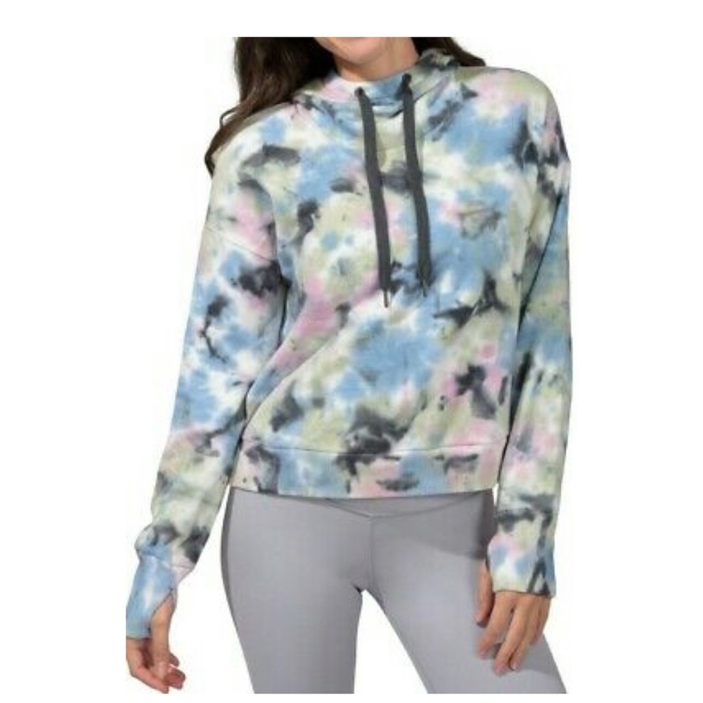 NWT 90 Degree By Reflex Cropped Hoodie Size XL